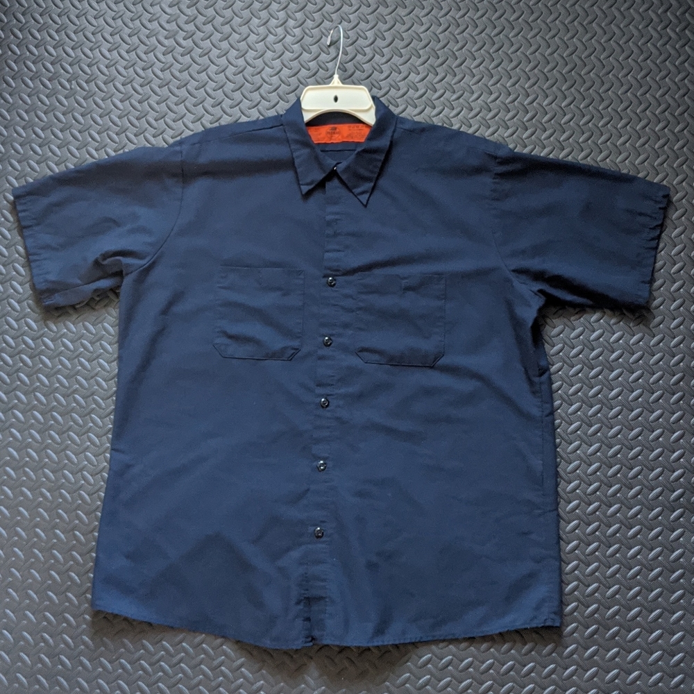 Vintage Red kap short sleeve work shirt